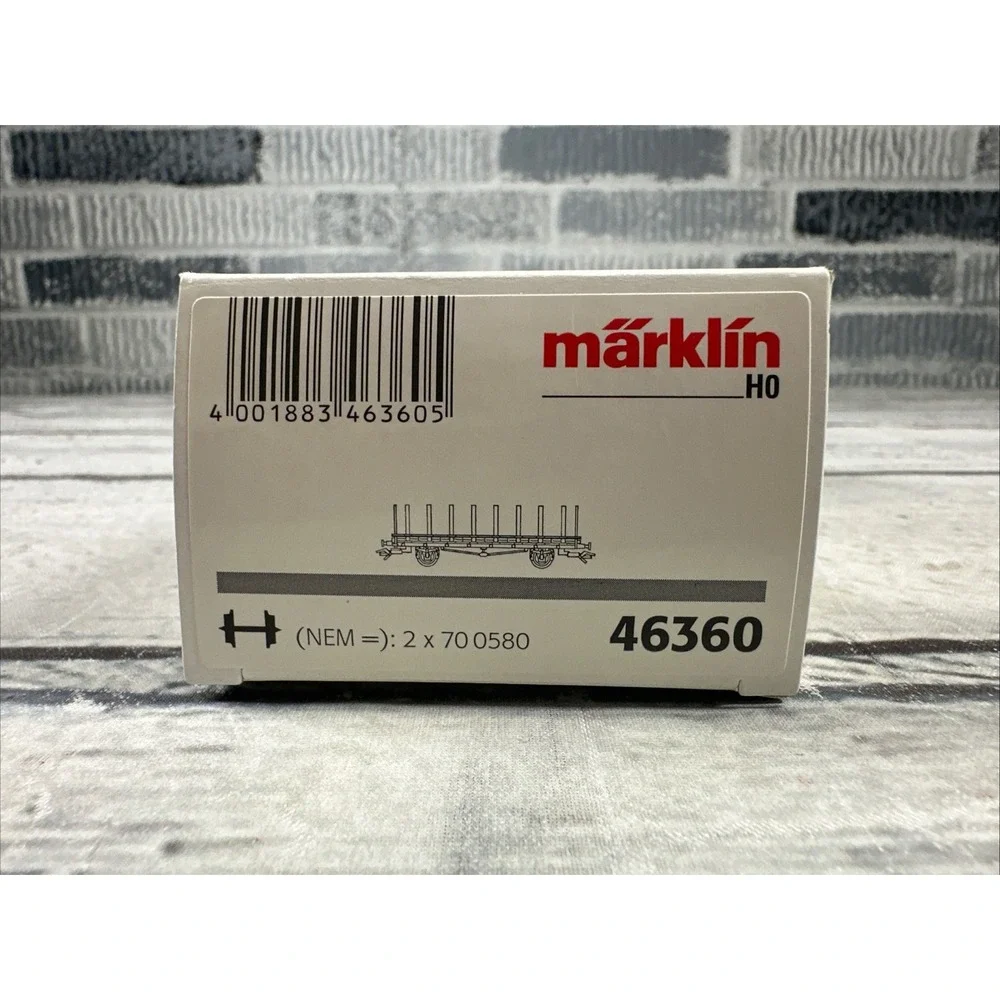 Marklin HO 46360 Stake Car Freight Wagon New in Box NIB